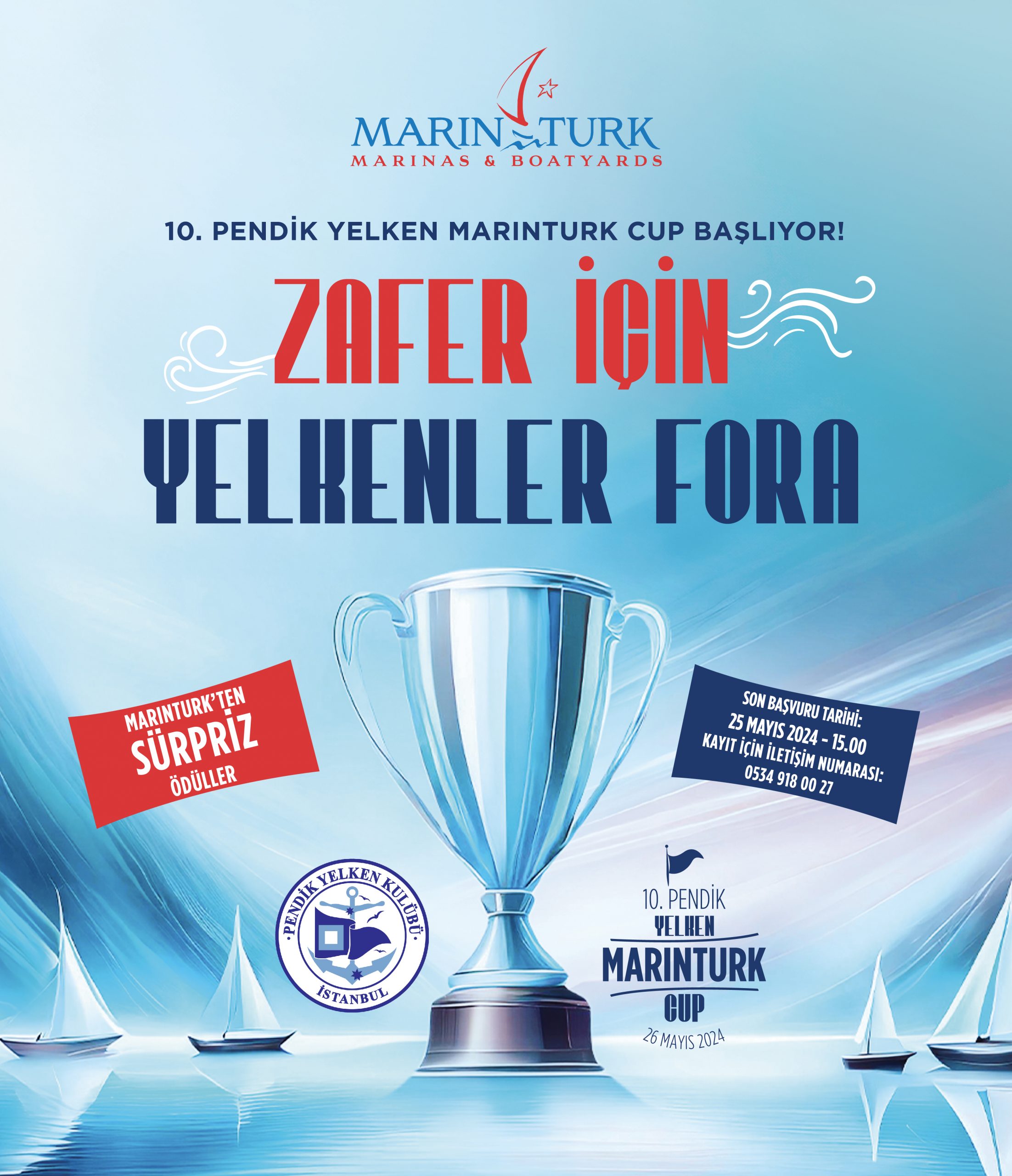 10. Pendik Yelken Marinturk Cup Başlıyor